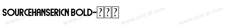 sourcehansericn bold字体转换